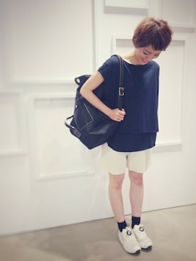 「Ebonyivory（エボニーアイボリー）のアイテム」を使った、note et silence.さん（レディース・154cm）の春コーディネート