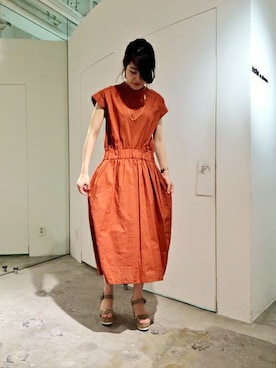 「Ebonyivory（エボニーアイボリー）のアイテム」を使った、note et silence.さん（レディース・162cm）の夏コーディネート