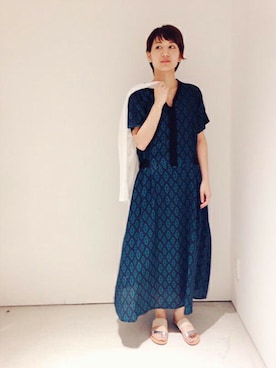 「rukkilill（ルッキリル）のアイテム」を使った、note et silence.さん（レディース・162cm）の夏コーディネート