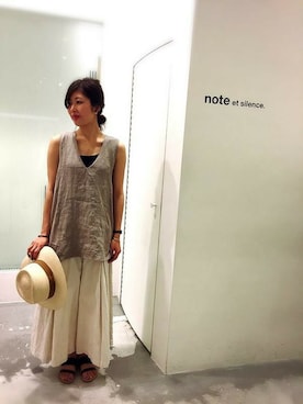 note et silence.さん(レディース・160cm)の夏コーディネート