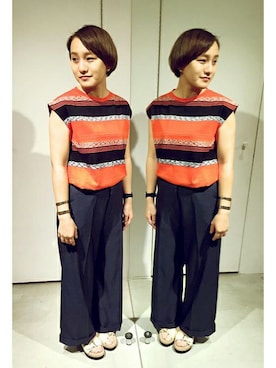 note et silence.さん（レディース・158cm）の夏コーディネート