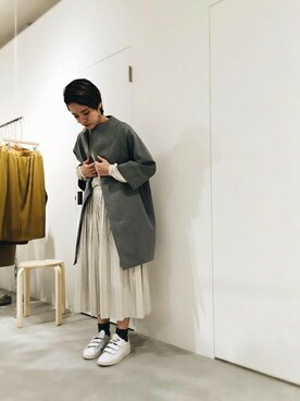 「nitca（ニトカ）のアイテム（その他アウター）」を使った、note et silence.さん（レディース・162cm）の秋コーディネート