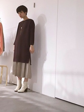 「nitca（ニトカ）のアイテム」を使った、note et silence.さん（レディース・162cm）の秋コーディネート