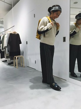 「caph（カーフ）のアイテム（パンツ）」を使った、note et silence.さん（レディース・160cm）の秋コーディネート