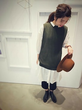 「Ebonyivory（エボニーアイボリー）のアイテム」を使った、note et silence.さん（レディース・158cm）の秋コーディネート