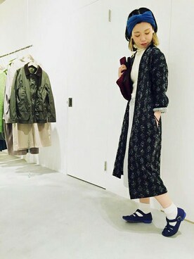 「nitca（ニトカ）のアイテム（その他アウター）」を使った、note et silence.さん（レディース・157cm）の冬コーディネート