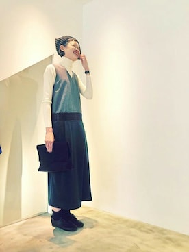 「rukkilill（ルッキリル）のアイテム」を使った、note et silence.さん（レディース・163cm）の冬コーディネート