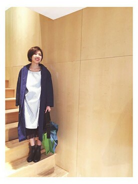 「So 1:1（ソウワンバイワン）のアイテム（その他アウター）」を使った、note et silence.さん（レディース・160cm）の春コーディネート