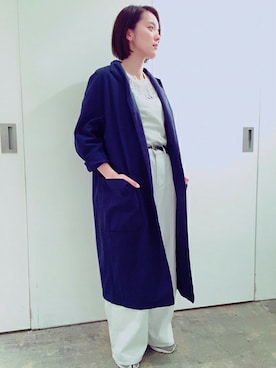 「So 1:1（ソウワンバイワン）のアイテム（その他アウター）」を使った、note et silence.さん（レディース・160cm）の春コーディネート