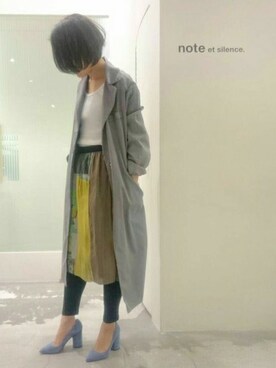「So 1:1（ソウワンバイワン）のアイテム（その他アウター）」を使った、note et silence.さん（レディース・160cm）の春コーディネート
