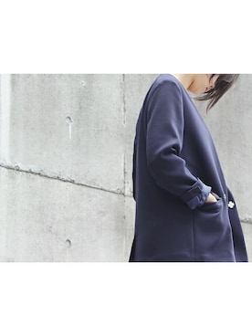 「So 1:1（ソウワンバイワン）のアイテム（ジャケット/アウター）」を使った、note et silence.さん（レディース・160cm）の春コーディネート