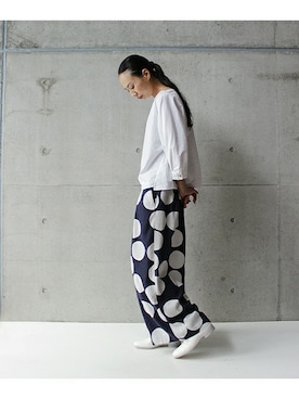 「Ebonyivory（エボニーアイボリー）のアイテム」を使った、note et silence.さん（レディース・166cm）の春コーディネート