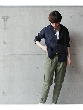 「note et silence （ノートエシロンス）のアイテム（パンツ）」を使った、note et silence.さん（レディース・163cm）の春コーディネート