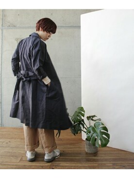 「note et silence （ノートエシロンス）のアイテム（ジャケット/アウター）」を使った、note et silence.さん（レディース・163cm）の春コーディネート