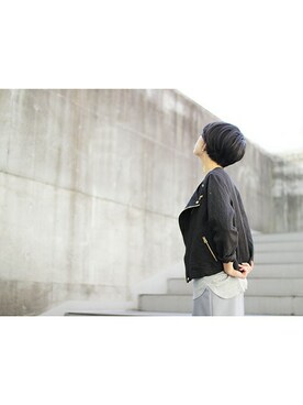 「So 1:1（ソウワンバイワン）のアイテム（ジャケット/アウター）」を使った、note et silence.さん（レディース・161cm）の春コーディネート