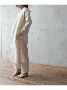 「nitca（ニトカ）のアイテム（その他アウター）」を使った、note et silence.さん（レディース・159cm）の春コーディネート