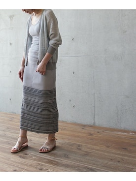 「nitca（ニトカ）のアイテム」を使った、note et silence.さん（レディース・159cm）の春コーディネート