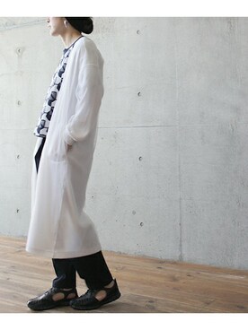 「nitca（ニトカ）のアイテム（その他アウター）」を使った、note et silence.さん（レディース・159cm）の春コーディネート