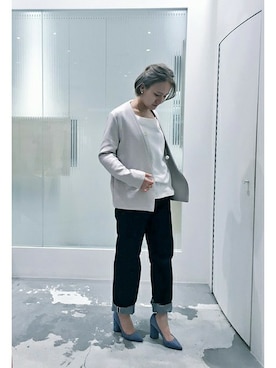 「So 1:1（ソウワンバイワン）のアイテム（ジャケット/アウター）」を使った、note et silence.さん（レディース・160cm）の春コーディネート