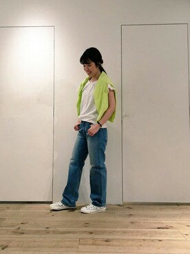 「note et silence （ノートエシロンス）のアイテム（パンツ）」を使った、note et silence.さん（レディース・160cm）の春コーディネート