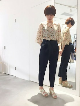 「rukkilill（ルッキリル）のアイテム」を使った、note et silence.さん（レディース・162cm）の春コーディネート