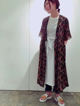 「rukkilill（ルッキリル）のアイテム」を使った、note et silence.さん（レディース・166cm）の春コーディネート