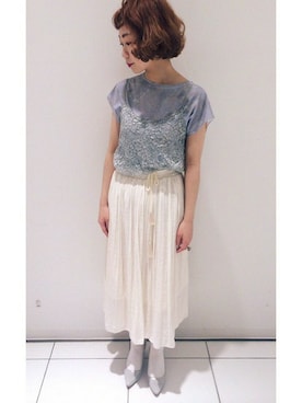 「So 1:1（ソウワンバイワン）のアイテム」を使った、note et silence.さん（レディース・160cm）の春コーディネート