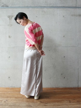 「Ebonyivory（エボニーアイボリー）のアイテム」を使った、note et silence.さん（レディース・160cm）の春コーディネート