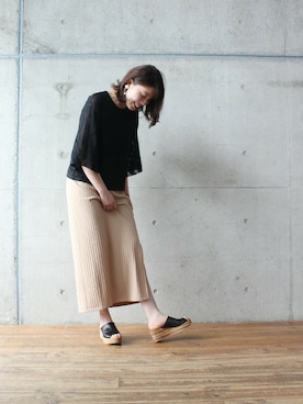 「nitca（ニトカ）のアイテム」を使った、note et silence.さん（レディース・166cm）の春コーディネート