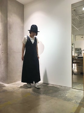 「note et silence （ノートエシロンス）のアイテム（ジャンパースカート）」を使った、note et silence.さん（レディース・160cm）の春コーディネート