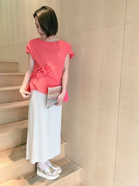 「caph（カーフ）のアイテム」を使った、note et silence.さん（レディース・160cm）の春コーディネート