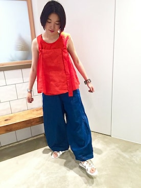 「Ebonyivory（エボニーアイボリー）のアイテム」を使った、note et silence.さん（レディース・160cm）の夏コーディネート