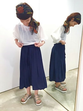 「rukkilill（ルッキリル）のアイテム」を使った、note et silence.さん（レディース・160cm）の春コーディネート