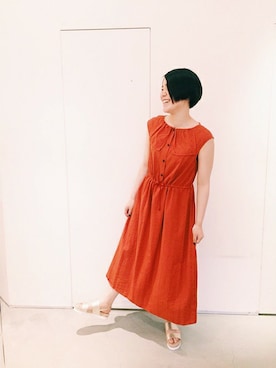 「Ebonyivory（エボニーアイボリー）のアイテム」を使った、note et silence.さん（レディース・166cm）の夏コーディネート