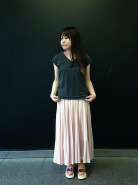 「So 1:1（ソウワンバイワン）のアイテム」を使った、note et silence.さん（レディース・155cm）の夏コーディネート