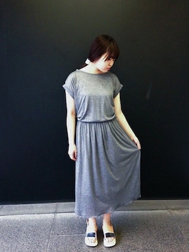 「nitca（ニトカ）のアイテム（ワンピース/ドレス）」を使った、note et silence.さん（レディース・155cm）の夏コーディネート