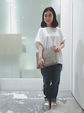 「nitca（ニトカ）のアイテム」を使った、note et silence.さん（レディース・155cm）の夏コーディネート