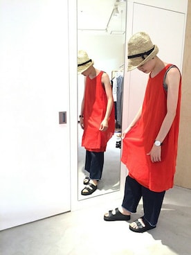 「Ebonyivory（エボニーアイボリー）のアイテム」を使った、note et silence.さん（レディース・164cm）の夏コーディネート