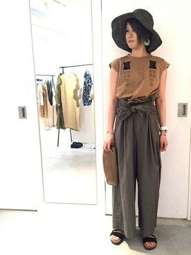 note et silence.さん（レディース・161cm）の夏コーディネート