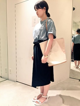 「note et silence （ノートエシロンス）のアイテム」を使った、note et silence.さん（レディース・162cm）の夏コーディネート