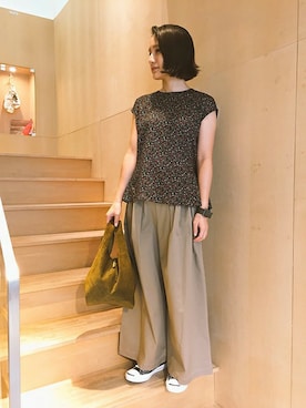 「caph（カーフ）のアイテム」を使った、note et silence.さん（レディース・158cm）の夏コーディネート