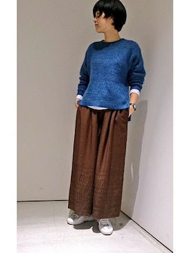 「茶色」｜note et silence.さん（レディース・163cm）の秋コーディネート