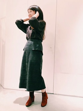 「So 1:1（ソウワンバイワン）のアイテム」を使った、note et silence.さん（レディース・160cm）の秋コーディネート