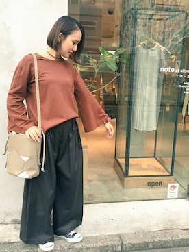 「茶色」｜note et silence.さん（レディース・156cm）の秋コーディネート