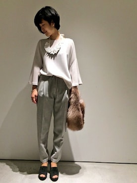 「nitca（ニトカ）のアイテム」を使った、note et silence.さん（レディース・160cm）の秋コーディネート