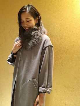「So 1:1（ソウワンバイワン）のアイテム（その他アウター）」を使った、note et silence.さん（レディース・160cm）の秋コーディネート