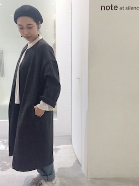 「So 1:1（ソウワンバイワン）のアイテム（その他アウター）」を使った、note et silence.さん（レディース・155cm）の秋コーディネート