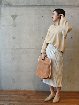 「OLIKA（オリカ）のアイテム」を使った、note et silence.さん（レディース・158cm）の冬コーディネート