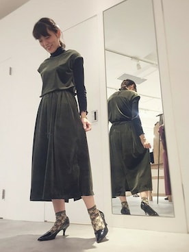 「OLIKA（オリカ）のアイテム」を使った、note et silence.さん（レディース・155cm）の秋コーディネート