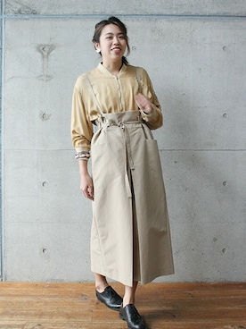 「アイテム（MA-1）」を使った、note et silence.さん（レディース・162cm）の春コーディネート